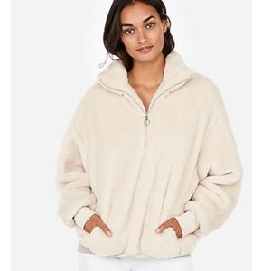Express One Eleven Fleece Quarter Zip Pullover S